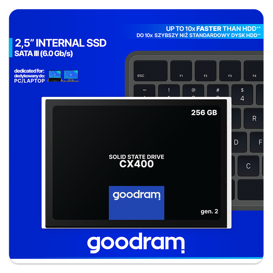 Dysk GOODRAM SSD CX400-G2 256GB 2,5
