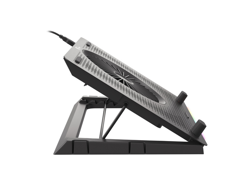 Zdjęcie produktu: Podstawka pod laptop Genesis OXID 450 RGB 15.6”, podświetlana z wentylatorami