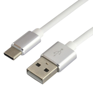 Miniatura produktu: Kabel przewód silikonowy USB - USB-C / Typ-C everActive 150cm z obsługą szybkiego ładowania do 3A biały (CBS-1.5CW)