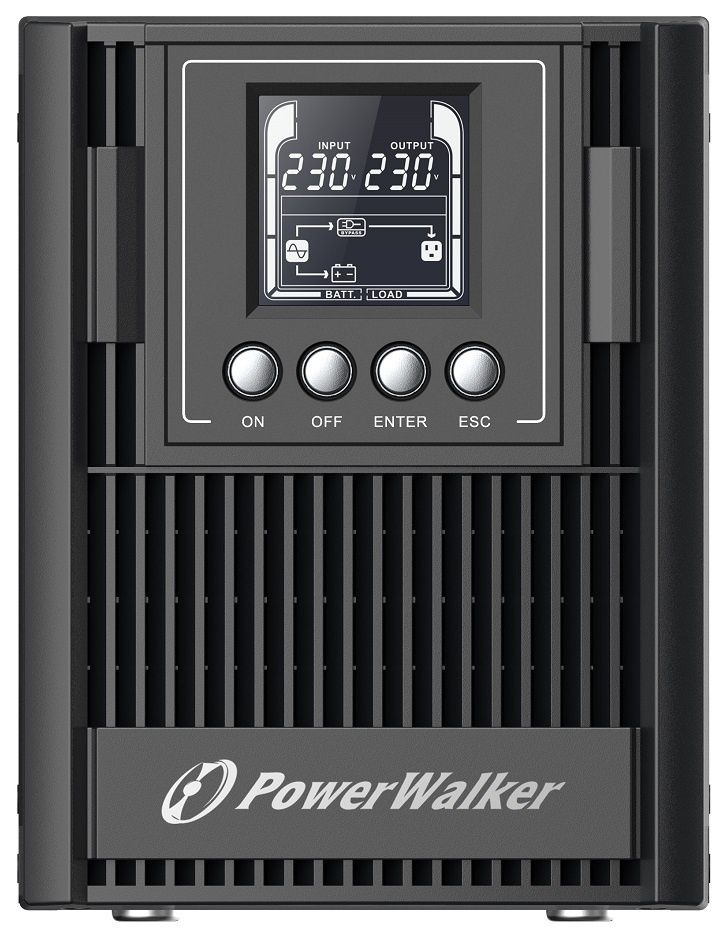 Zasilacz UPS PowerWalker On-Line 1000VA AT 3X FR OUT, USB/RS-232, LCD, TOWER, EPO