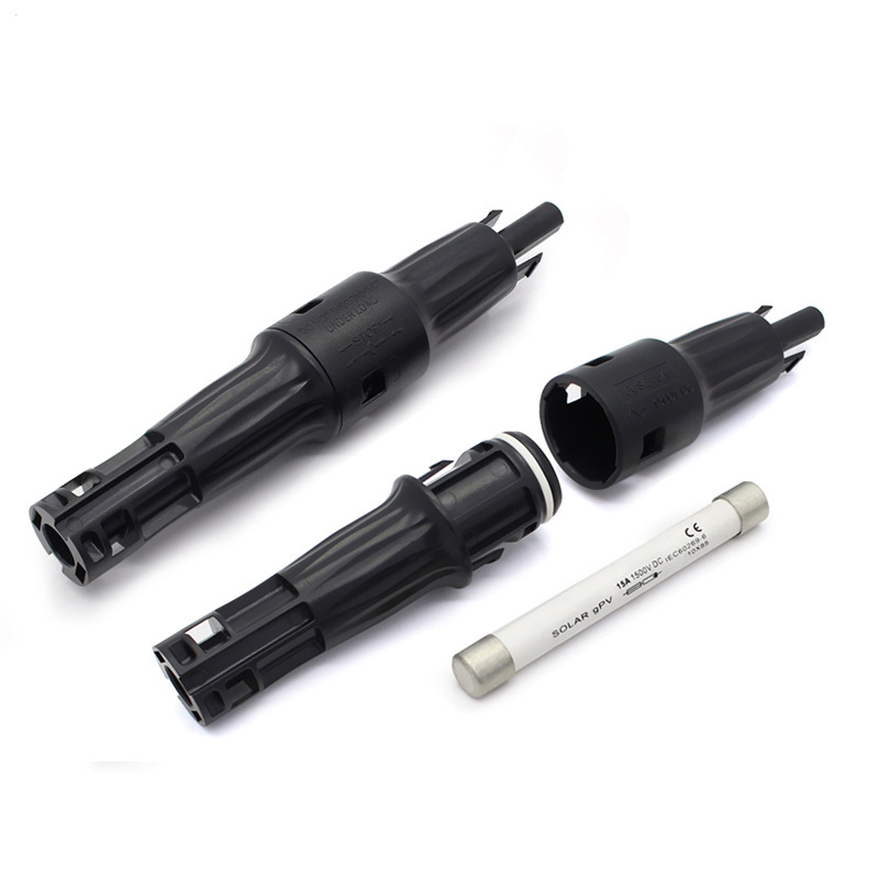 Liniowa obudowa na bezpiecznik fotowoltaiczny 1500V 15A-30A PPO IP68 UL94-V0