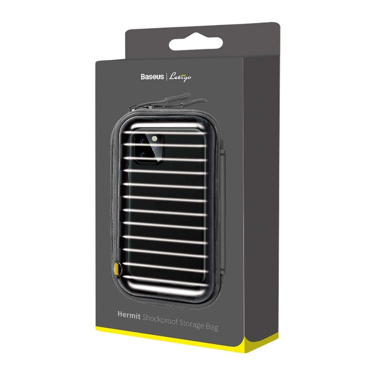Pokrowiec Baseus Let's Go na akcesoria i dysku przenosnego, wstrząsoodporne - czarne