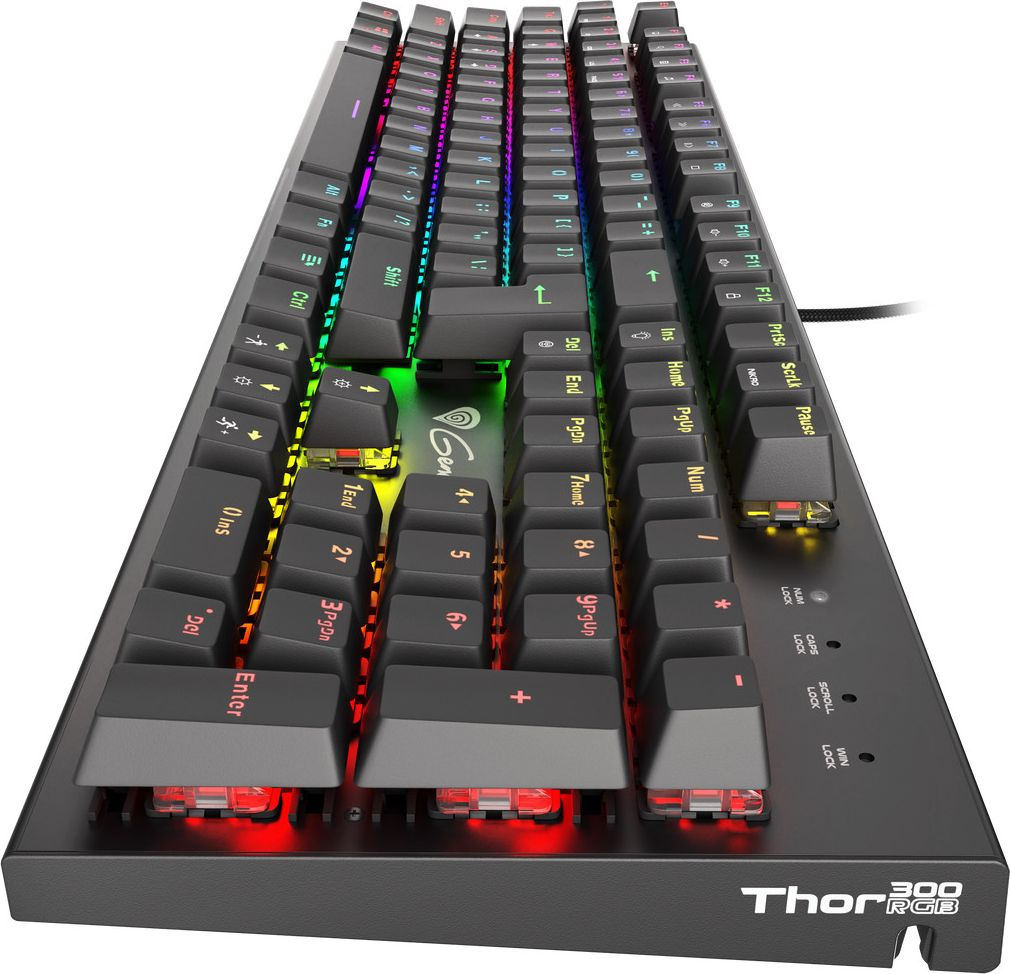 Klawiatura Mechaniczna Genesis Thor 300 RGB Podświetlana Opro Brown Klawiatura Mechaniczna Genesis Thor 300 RGB Podświetlana Opro Brown