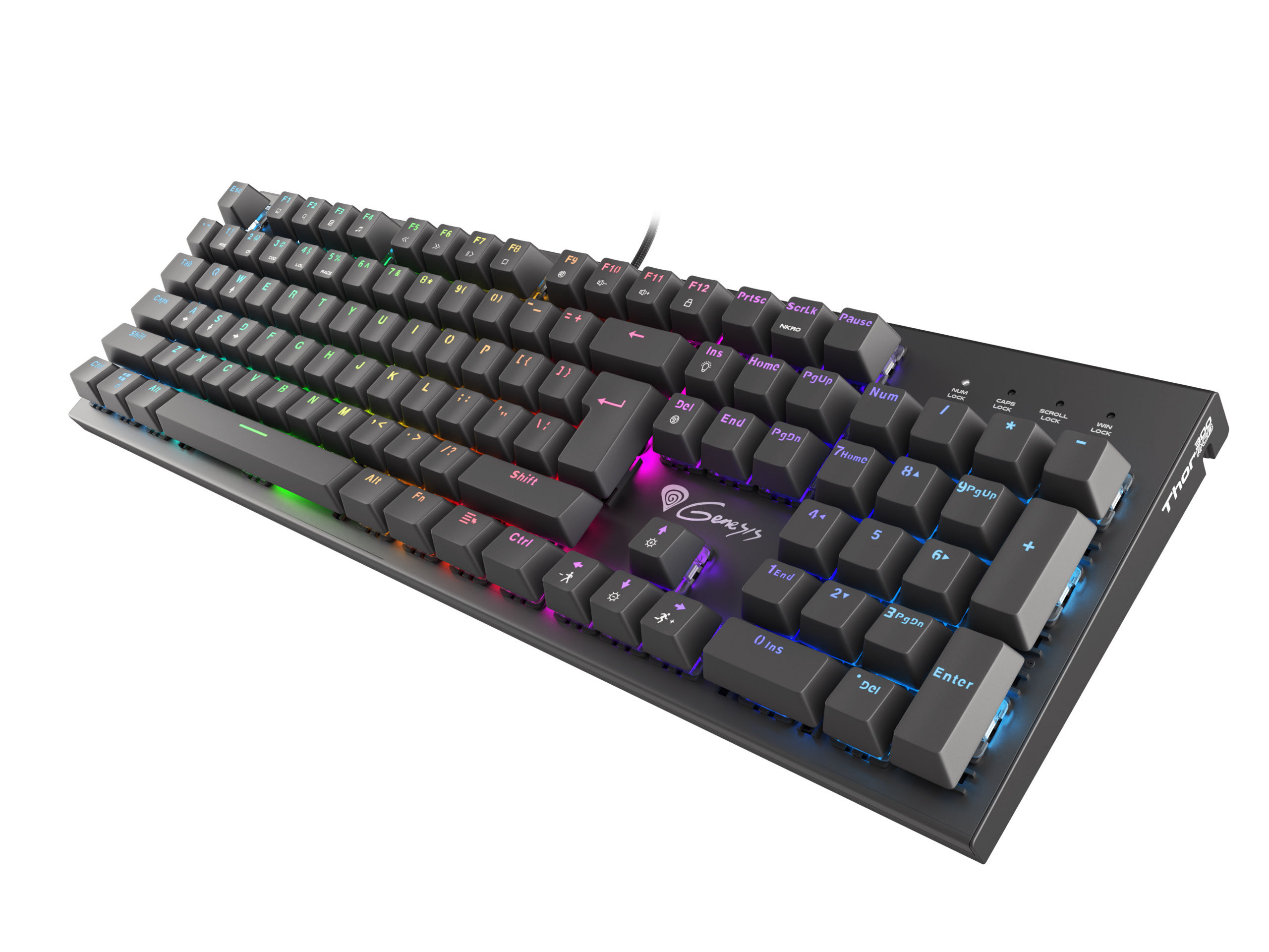 Klawiatura Mechaniczna Genesis Thor 300 RGB Podświetlana Opro Red