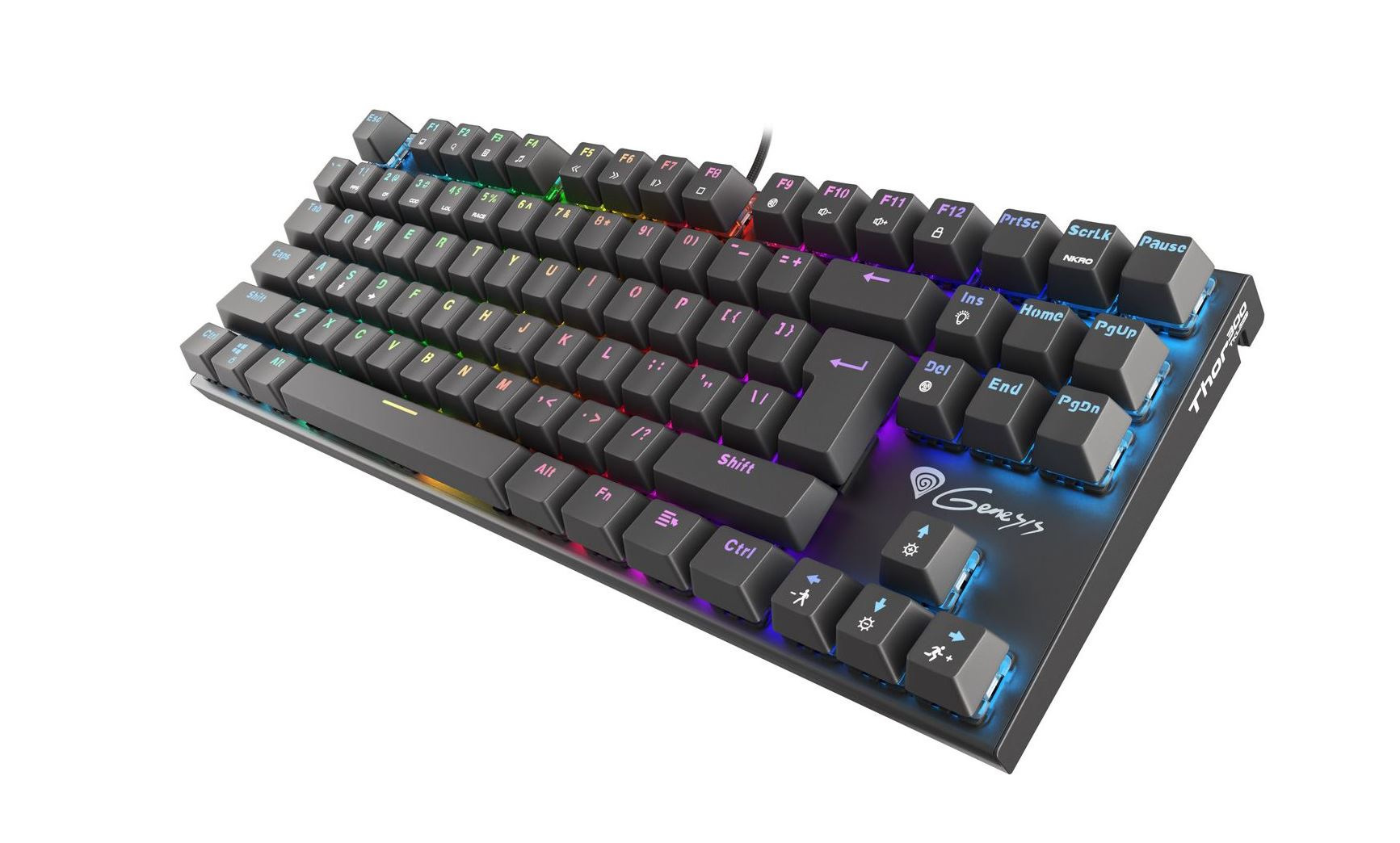 Klawiatura Mechaniczna Genesis Thor 300 TKL RGB Podświetlana Opro Red Klawiatura Mechaniczna Genesis Thor 300 TKL RGB Podświetlana Opro Red