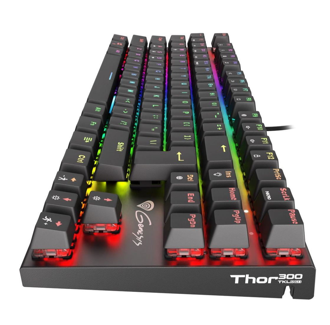 Klawiatura Mechaniczna Genesis Thor 300 TKL RGB Podświetlana Opro Red Klawiatura Mechaniczna Genesis Thor 300 TKL RGB Podświetlana Opro Red