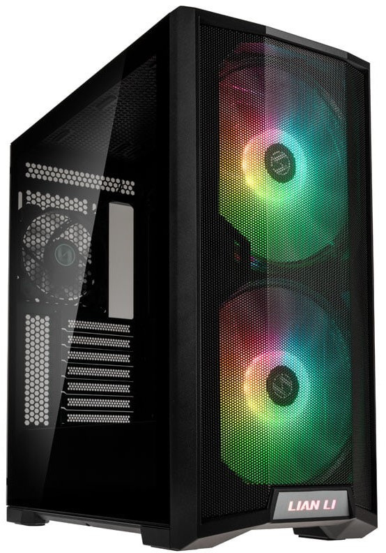 Obudowa do komputera Lian Li LANCOOL 215 Mesh ARGB, Hartowane szkło, czarna Obudowa do komputera Lian Li LANCOOL 215 Mesh ARGB, Hartowane szkło, czarna
