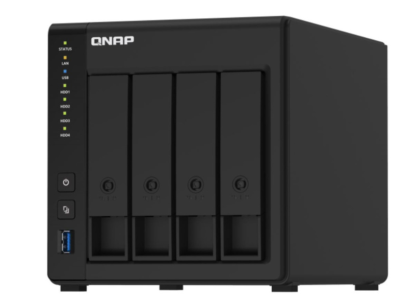 Zdjęcie produktu: Serwer plików QNAP TS-451D2-4GB 4-bay, Celeron J4025 dual-core 2.0 /2.9 GHz , 4G RAM DDR4, 2x 1 GbE LAN, 4xUSB 3.2, 1xHDMI