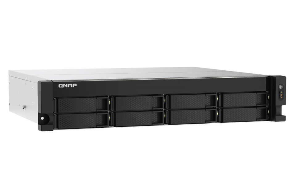 Zdjęcie produktu: Serwer plików QNAP TS-873AU-4G 8-Bay, Czterordzeniowy AMD Ryzen V1500B 2,2 GHzz, 4GB UDIMM DDR4 , 2x2,5 GbE LAN, USB 3.1x2 Type-C, 1x Type-A, 1 x PCIe Gen 3 x8