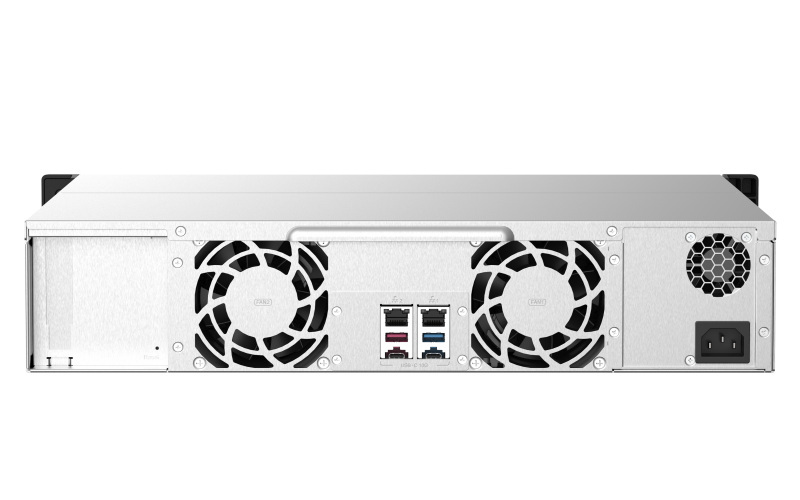 Serwer plików QNAP TS-873AU-4G 8-Bay, Czterordzeniowy AMD Ryzen V1500B 2,2 GHzz, 4GB UDIMM DDR4 , 2x2,5 GbE LAN, USB 3.1x2 Type-C, 1x Type-A, 1 x PCIe Gen 3 x8