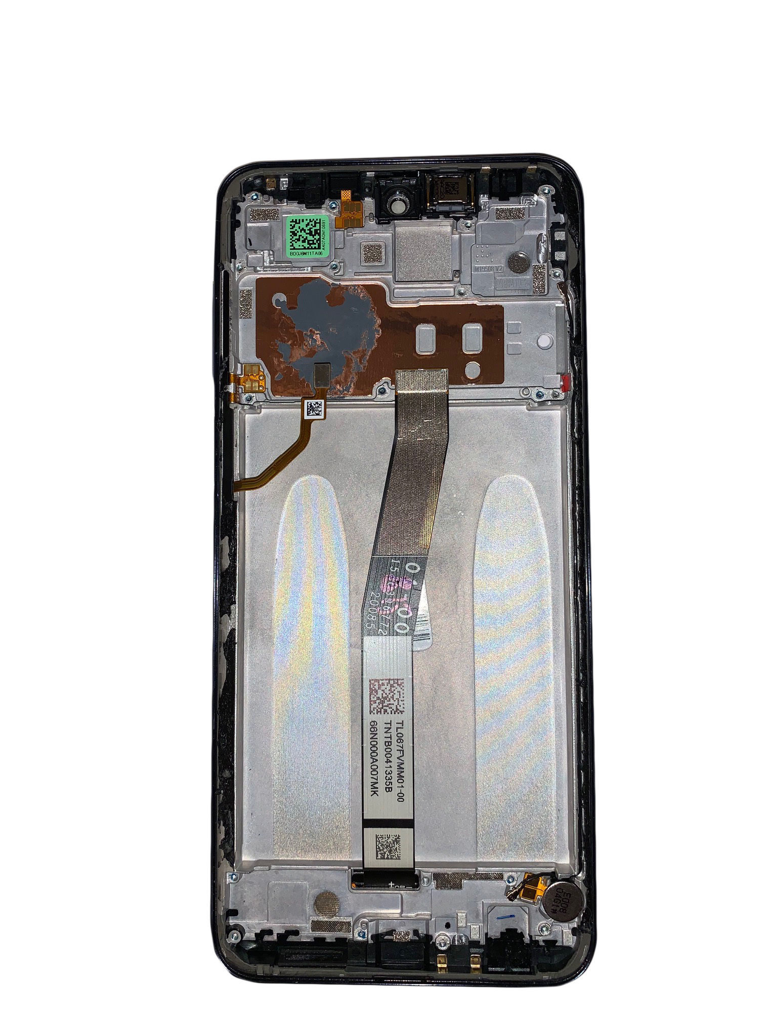 część serwisowa Xiaomi Redmi Note 9 Pro Grey ekran z korpusem klasa A- lekkie ryski