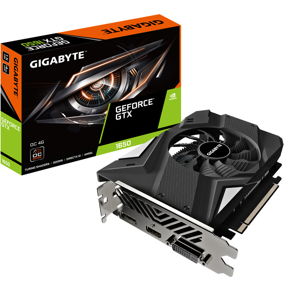 Gigabyte GeForce GTX 1650 D6 OC 4GB GDDR6 128Bit (GV-N1656OC-4GD 2.0) Gigabyte GeForce GTX 1650 D6 OC 4GB GDDR6 128Bit (GV-N1656OC-4GD 2.0)