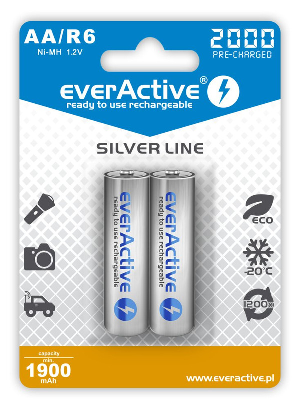 Zdjęcie produktu: everActive R6/AA 2000mAh 2 szt. EVHRL6-2000