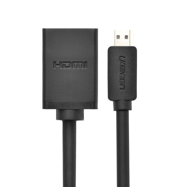 Zdjęcie produktu: Ugreen kabel przewód przejściówka adapter HDMI - micro HDMI 19 pin 20cm czarny (20134)