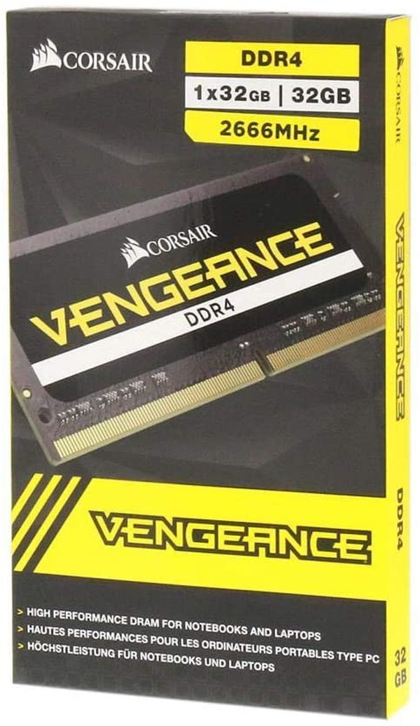 Zdjęcie produktu: Pamięć Corsair SODIMM 32GB DDR4 2666 CL18 1.2V Zdjęcie produktu: Pamięć Corsair SODIMM 32GB DDR4 2666 CL18 1.2V