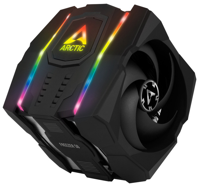 Zdjęcie produktu: Chłodzenie procesora Arctic Freezer 50 ARGB Zdjęcie produktu: Chłodzenie procesora Arctic Freezer 50 ARGB