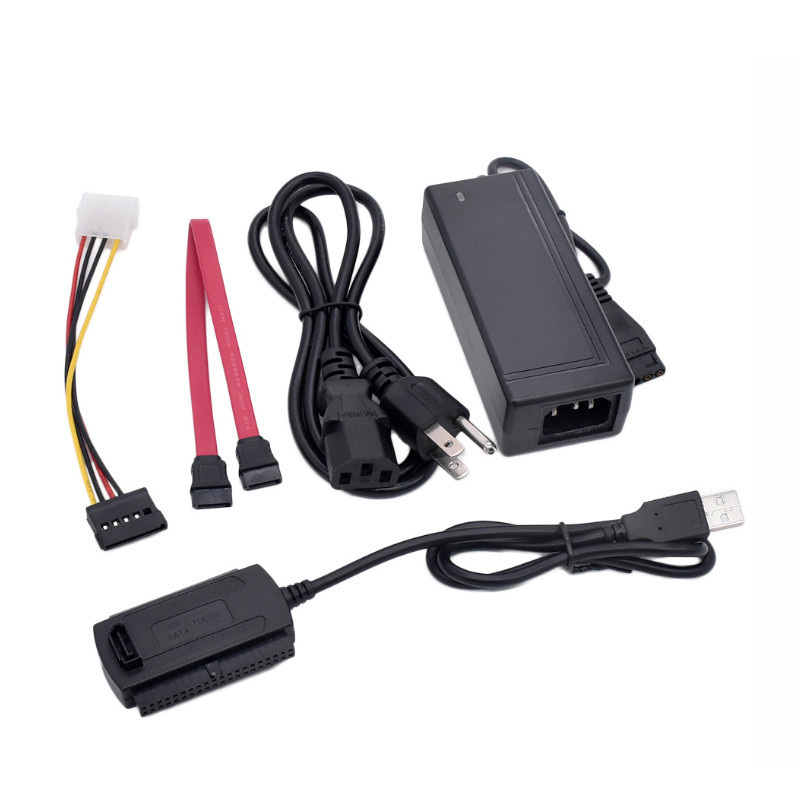 Adapter z zasilaniem dla dysków 2.5" / 3.5" SATA / PATA / IDE na USB 2.0