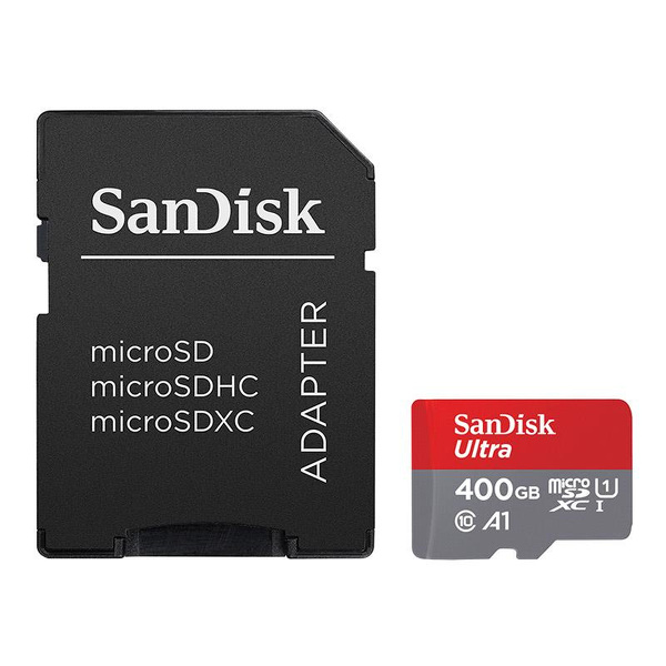 Zdjęcie produktu: Karta SanDisk Ultra Android microSDXC UHS-I 400GB 120MB/s A1 Class 10 + Adapter SD (SDSQUA4-400G-GN6MA) Zdjęcie produktu: Karta SanDisk Ultra Android microSDXC UHS-I 400GB 120MB/s A1 Class 10 + Adapter SD (SDSQUA4-400G-GN6MA)