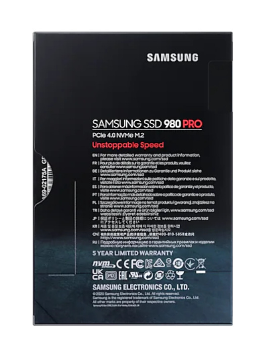 Dysk Samsung SSD 980 PRO MZ-V8P1T0BW 1TB M.2 PCIe NVMe Gen4