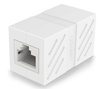 Miniatura produktu: Złączka, przedłużka sieciowa RJ45 UGREEN NW114 Ethernet, 8P/8C, Cat.7, UTP (biała) (20311)