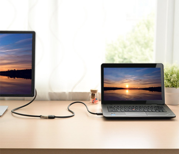 Zdjęcie produktu: Kabel przedłużacz HDMI męski do HDMI żeński UGREEN HD107, FullHD, 3D, 0,5m (czarny) (10140)