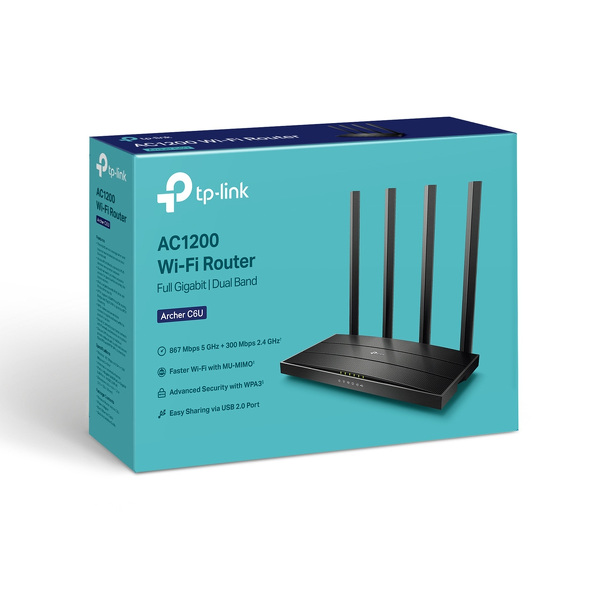 Zdjęcie produktu: TP-Link Archer C6U AC1200 USB Wireless Dual Band Router