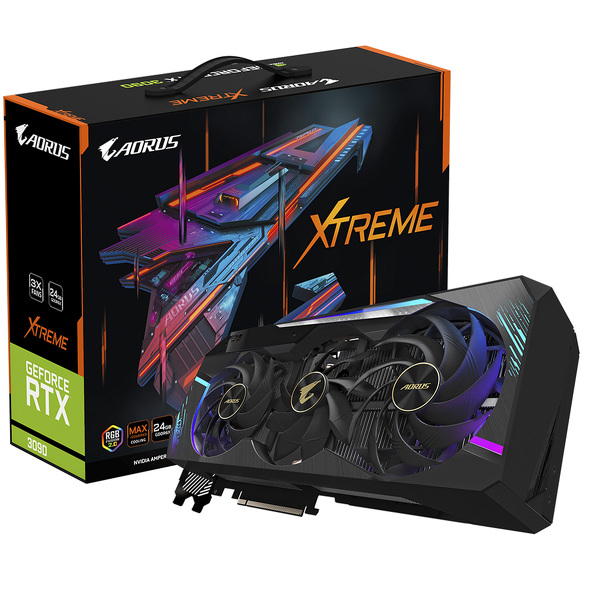 Zdjęcie produktu: Gigabyte GeForce RTX 3090 AORUS XTREME 24GB GDDR6X (GV-N3090AORUS X-24GD)