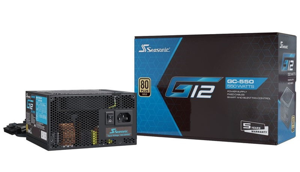 Zdjęcie produktu: Zasilacz Seasonic G12-GC-550 80Plus Gold 550W Zdjęcie produktu: Zasilacz Seasonic G12-GC-550 80Plus Gold 550W