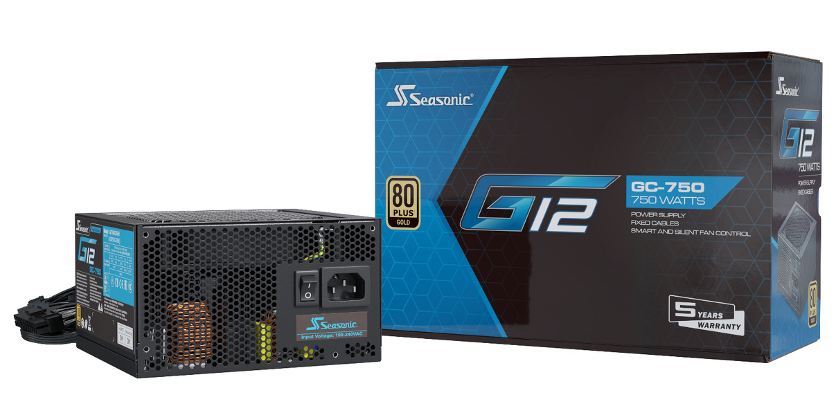 Zdjęcie produktu: Zasilacz Seasonic G12-GC-750 80Plus Gold 750W Zdjęcie produktu: Zasilacz Seasonic G12-GC-750 80Plus Gold 750W
