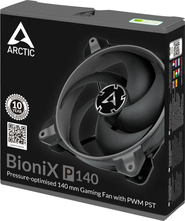 Zdjęcie produktu: Wentylator Arctic BioniX P140 PWM PST Czarno-szary 140mm Zdjęcie produktu: Wentylator Arctic BioniX P140 PWM PST Czarno-szary 140mm