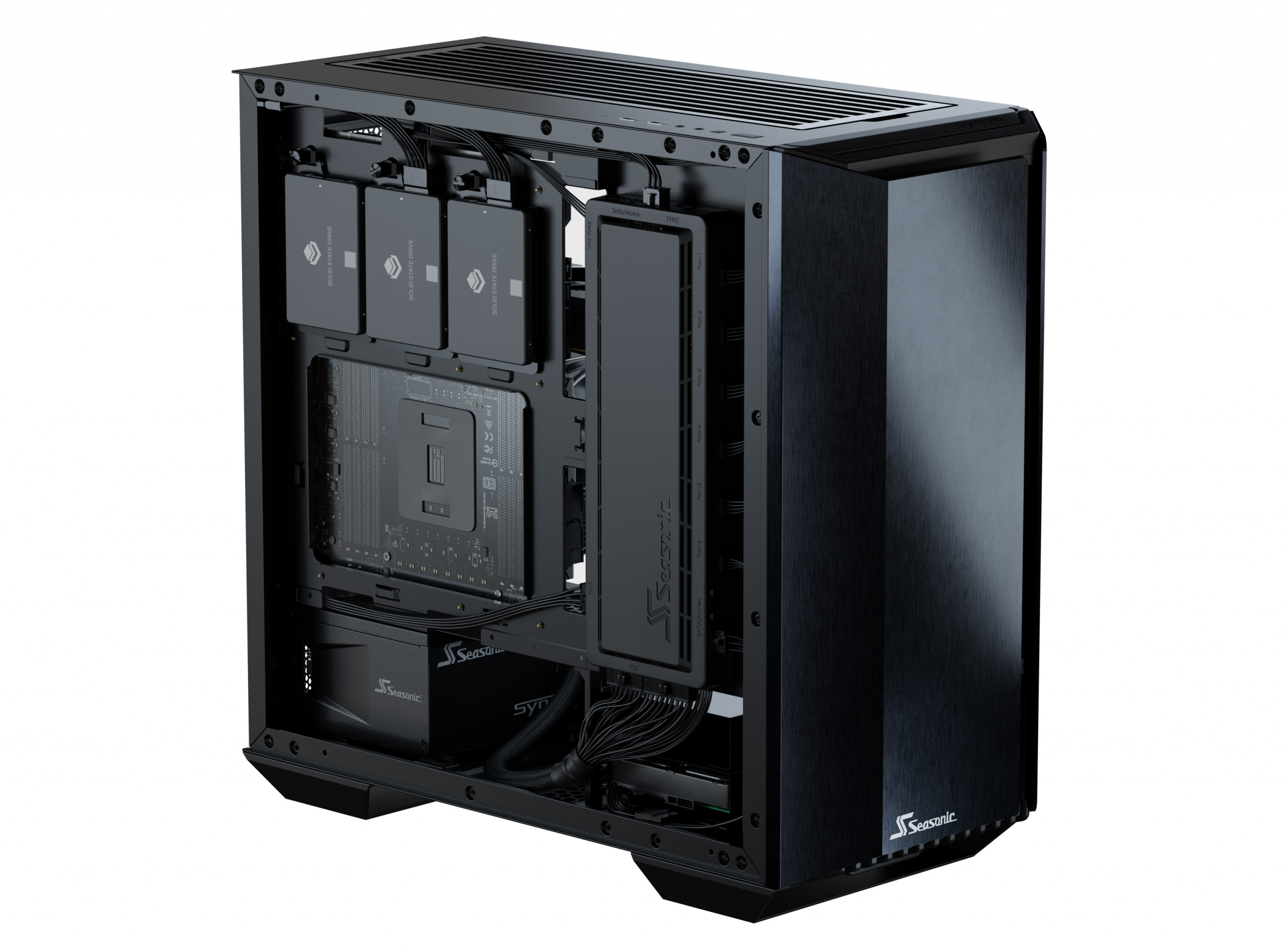 Obudowa do komputera Seasonic Syncro Q704 z zasilaczem DPC-850 Platinum 850W