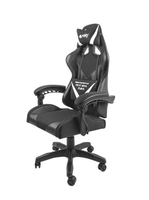Zdjęcie produktu: Fotel gamingowy Fury Avenger L Czarno-biały