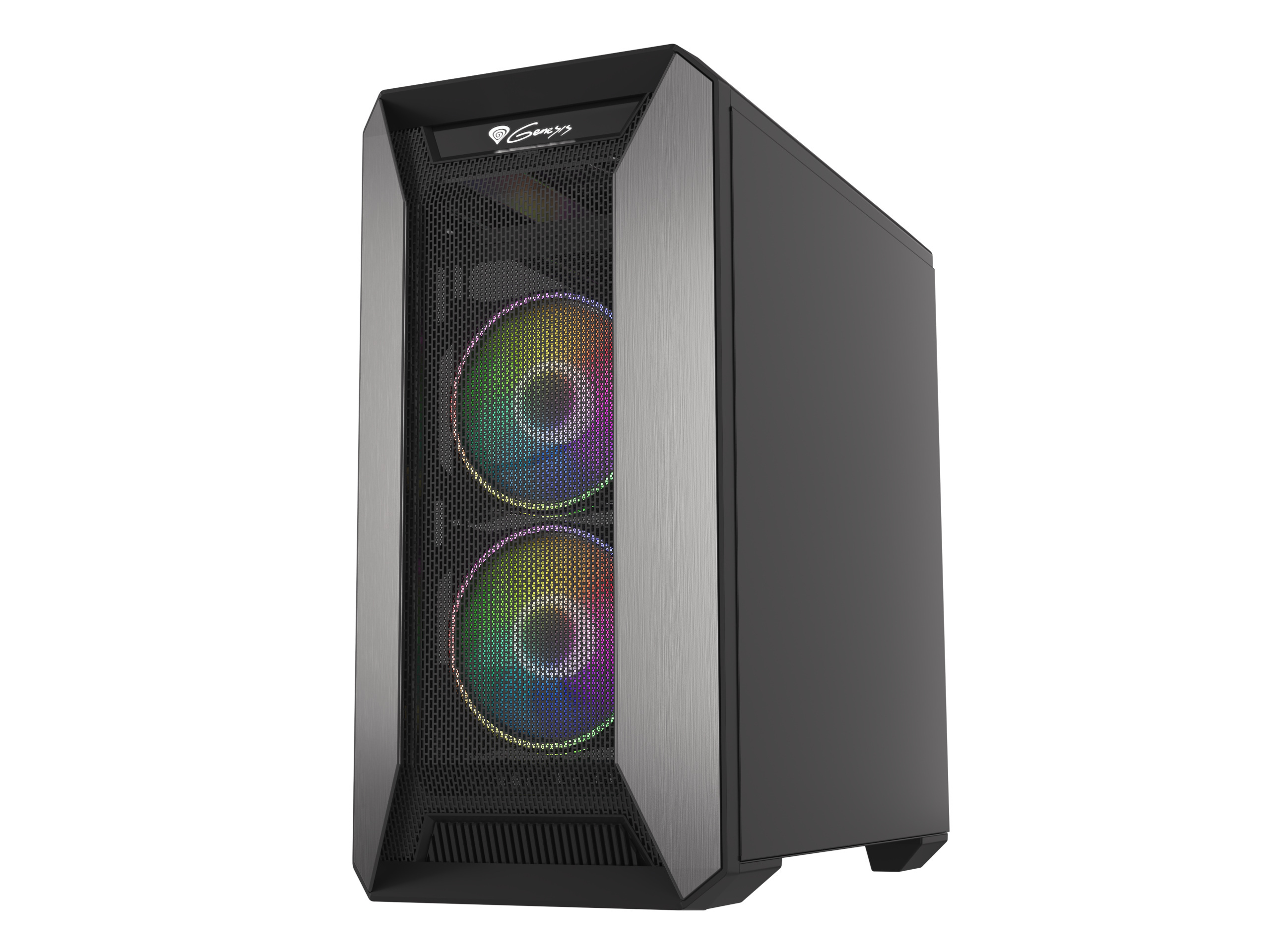 Obudowa do komputera Genesis IRID 513 Mesh RGB Micro Glass