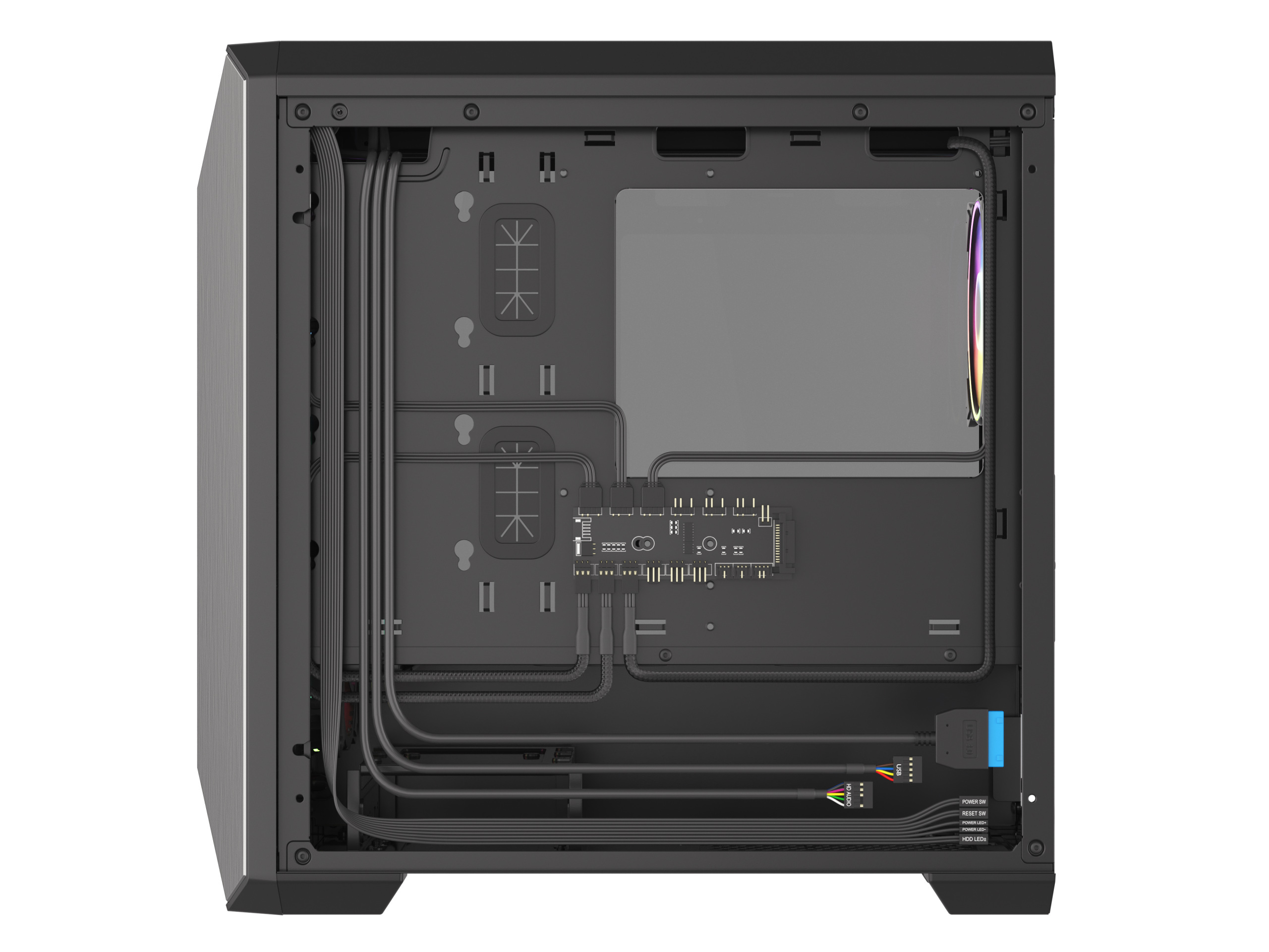 Obudowa do komputera Genesis IRID 513 Mesh RGB Micro Glass