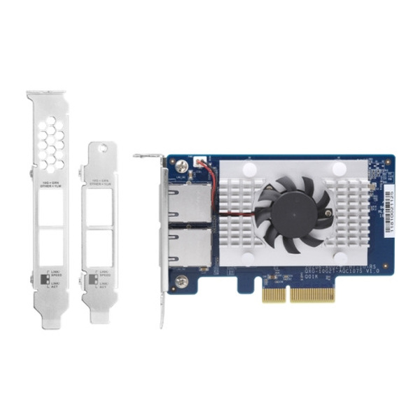 Zdjęcie produktu: Qnap QXG-10G2T-107T 2 x 10Gbase-T 10GbE karta rozsze Zdjęcie produktu: Qnap QXG-10G2T-107T 2 x 10Gbase-T 10GbE karta rozsze