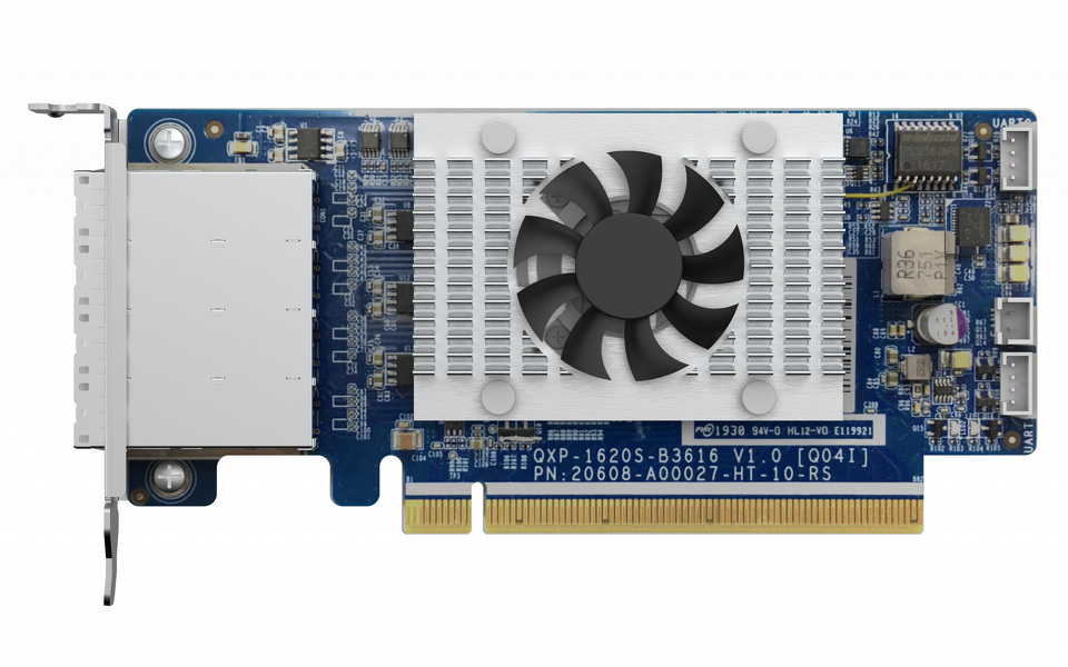 Zdjęcie produktu: Qnap QXP-1620S-B3616W 4-port miniSAS HD host bus adapter, Broadcom Mercator SAS3616W, PCIe 3.0 x 16 for TL SAS JBOD series Zdjęcie produktu: Qnap QXP-1620S-B3616W 4-port miniSAS HD host bus adapter, Broadcom Mercator SAS3616W, PCIe 3.0 x 16 for TL SAS JBOD series