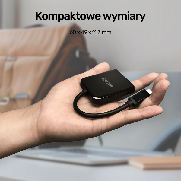 Zdjęcie produktu: Unitek Adapter USB TYP-C - 2xDisplayPort 1.4 8K 60Hz (V1407A) Zdjęcie produktu: Unitek Adapter USB TYP-C - 2xDisplayPort 1.4 8K 60Hz (V1407A)