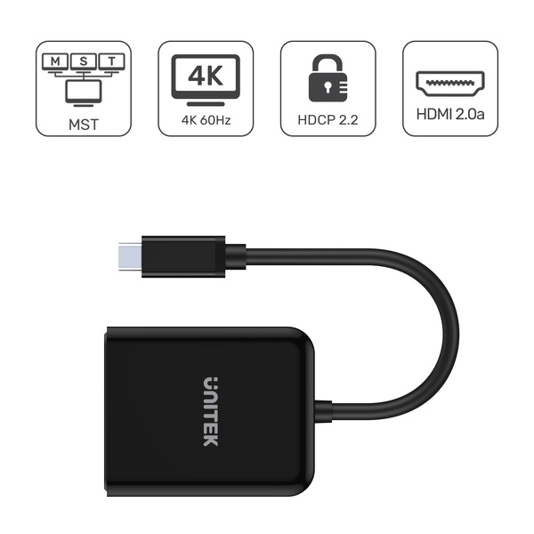 Zdjęcie produktu: Unitek Adapter USB TYP-C - 2xHDMI 2.0a 4K 60Hz (V1408A) Zdjęcie produktu: Unitek Adapter USB TYP-C - 2xHDMI 2.0a 4K 60Hz (V1408A)