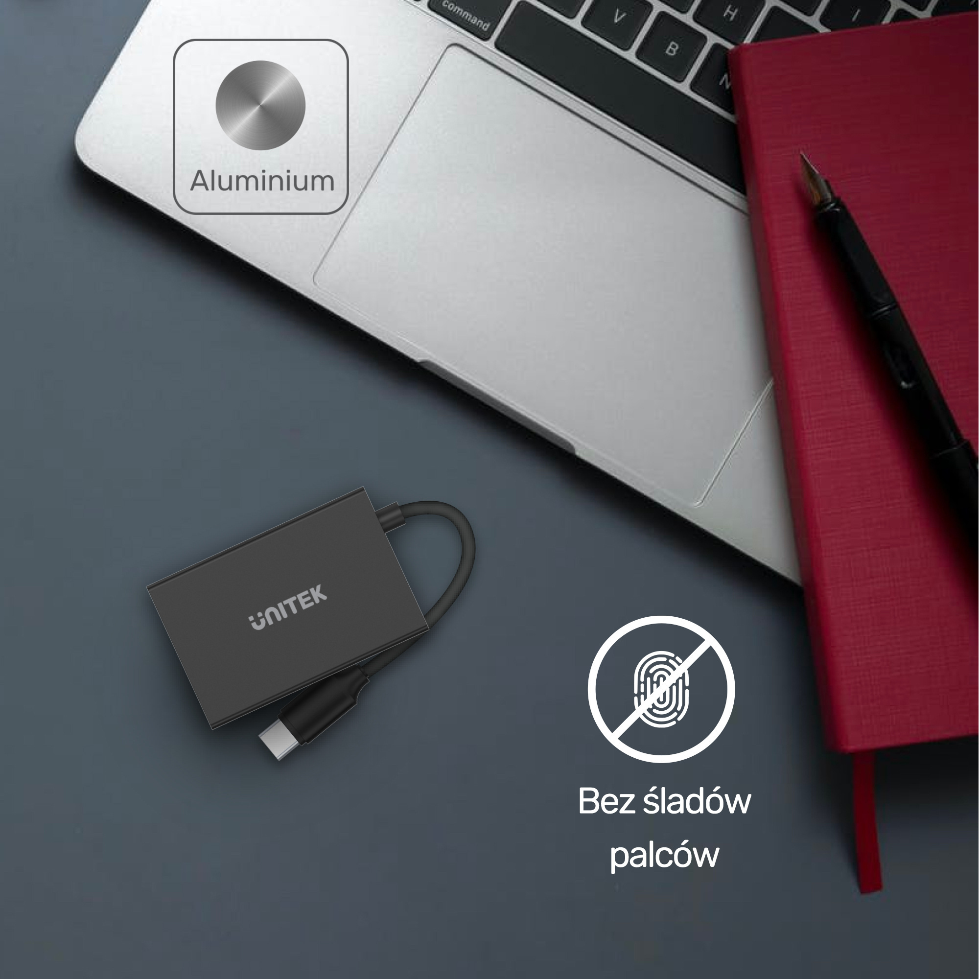 Unitek HUB USB TYP-C 4 x USB 3.0 Slim (H1301A)