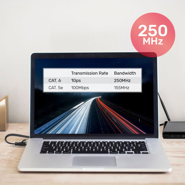 Zdjęcie produktu: Patch Cable CAT.6 czarny Unitek 15m płaski (C1814GBK)