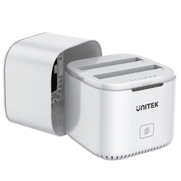 Zdjęcie produktu: Stacja dokująca na dysk 2 x 2,5" HDD/SSD Unitek USB TYP-C 3.0 24/7 (S1105A)