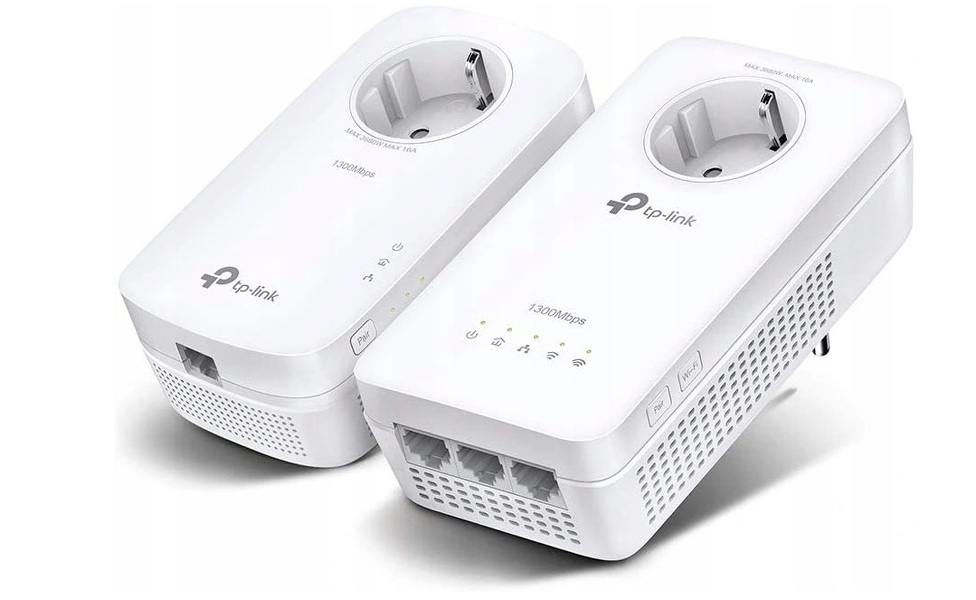 Zdjęcie produktu: TP-Link TL-WPA8631P WLAN WiFi AV1300 Powerline Adapter Starter Kit Zdjęcie produktu: TP-Link TL-WPA8631P WLAN WiFi AV1300 Powerline Adapter Starter Kit