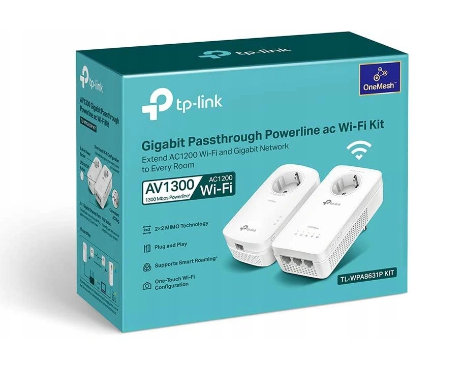 TP-Link TL-WPA8631P WLAN WiFi AV1300 Powerline Adapter Starter Kit TP-Link TL-WPA8631P WLAN WiFi AV1300 Powerline Adapter Starter Kit