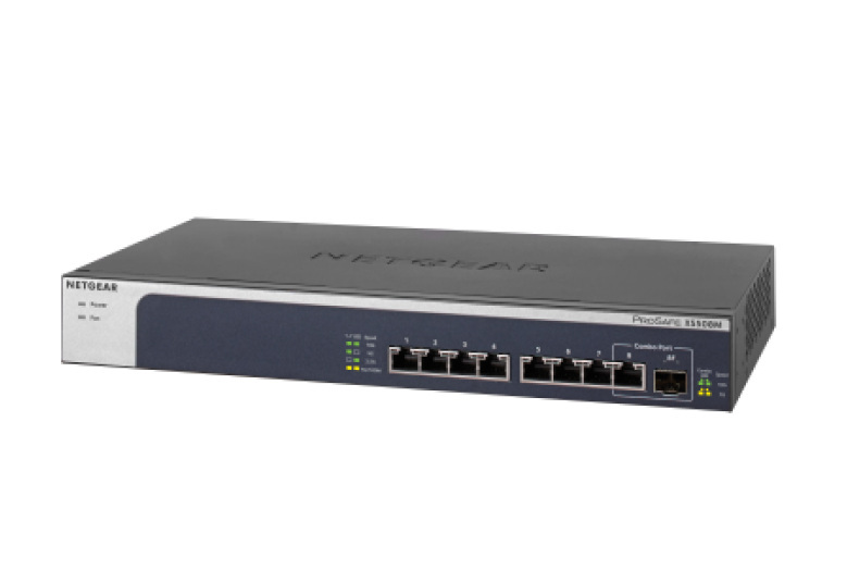 NETGEAR XS508M-100EUS 8-port 10-Gigabit/Multi-Gigabit Ethernet Unmanaged Switch with 1 SFP+ ports, Desktop and Rackmount