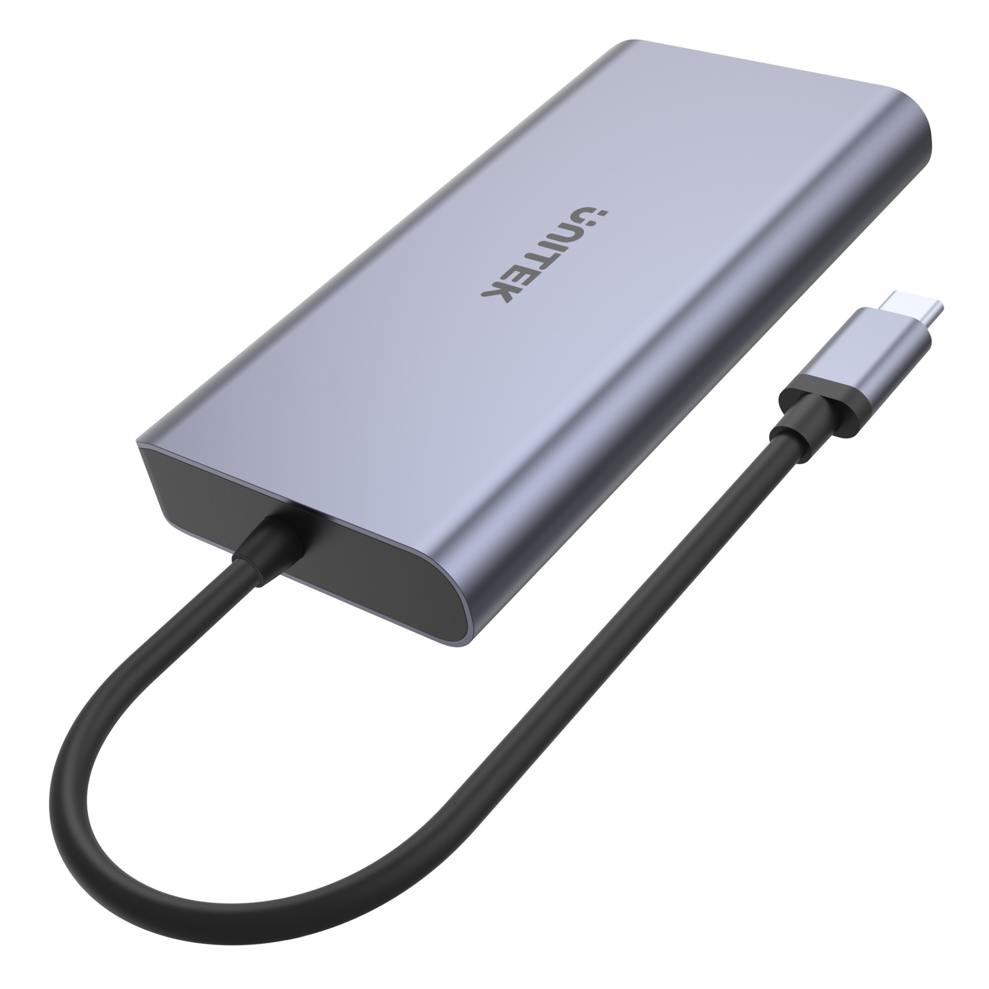 Unitek HUB USB TYP-C 2 x USB 3.1 HDMI DP RJ45 czytnikSD (D1056A)
