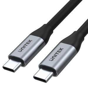 Miniatura produktu: Przewód ładujący USB Typ-C do USB Typ-C 1m 10Gbps 4K 60Hz 20V/5A Unitek (C14082ABK)