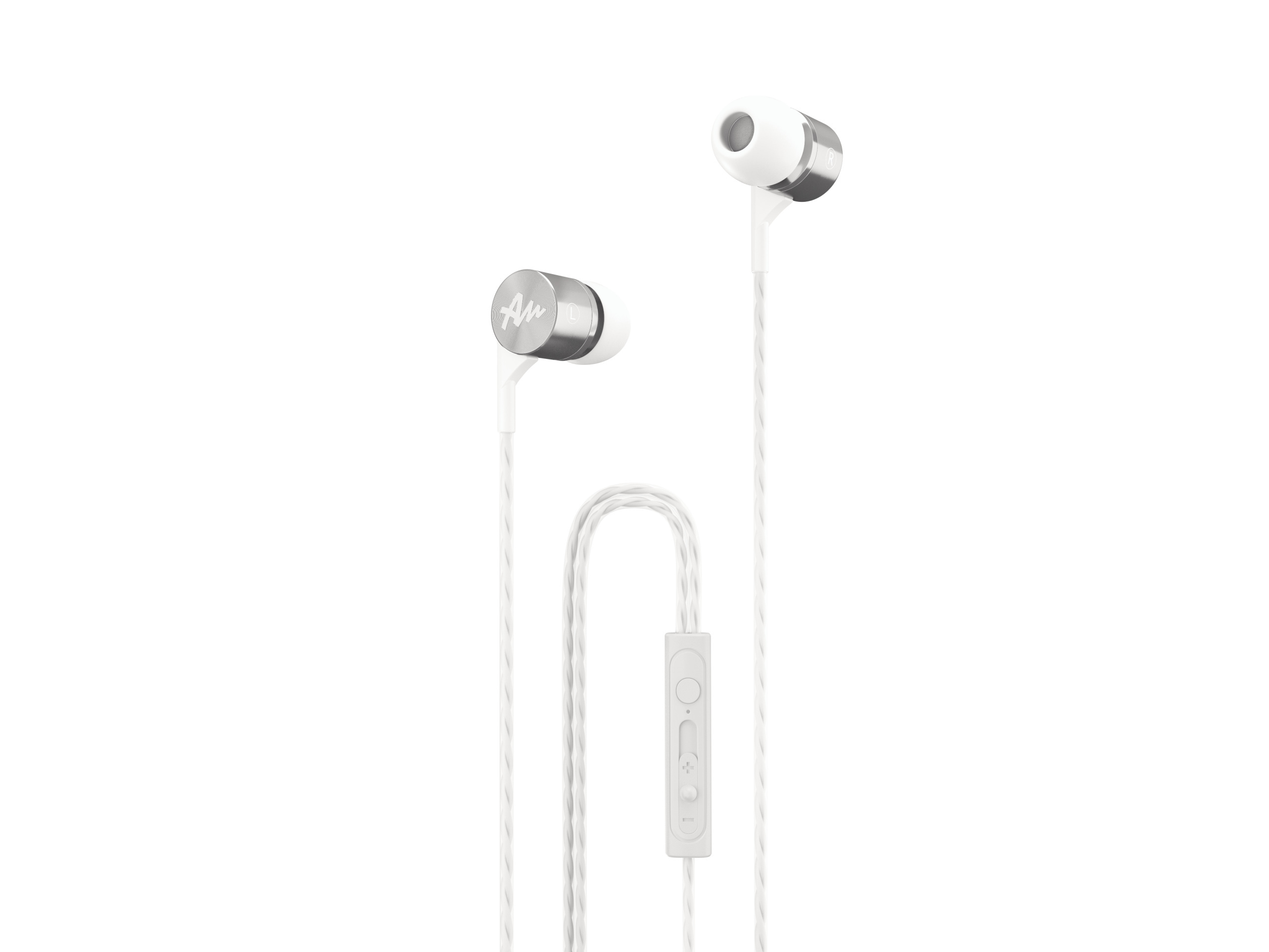 Słuchawki Audictus Explorer 2.0 z mikrofonem dokanałowe - białe