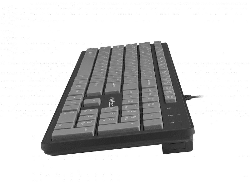 Zdjęcie produktu: Klawiatura Slim Multimedialna Natec Discus Czarno-szara