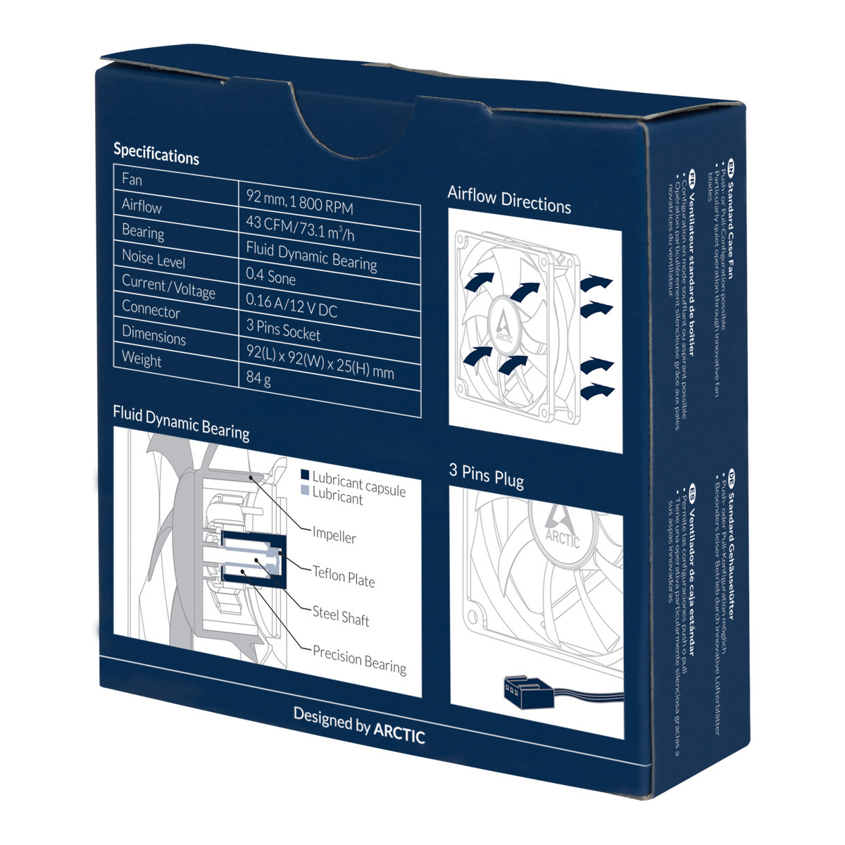 Wentylator Arctic F9 Black 92mm