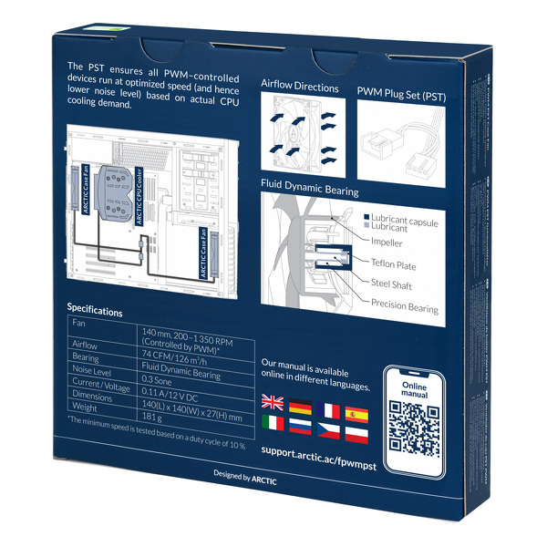 Zdjęcie produktu: Wentylator Arctic F14 PWM PST Black 140mm Zdjęcie produktu: Wentylator Arctic F14 PWM PST Black 140mm